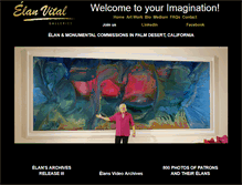 Tablet Screenshot of elanvitalgalleries.com